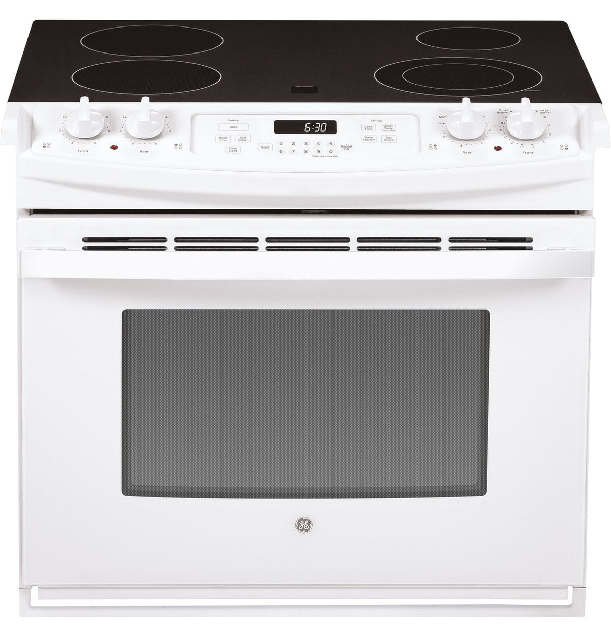 GE Appliances 30 Slide-In Double Oven Electric Range in Stainless